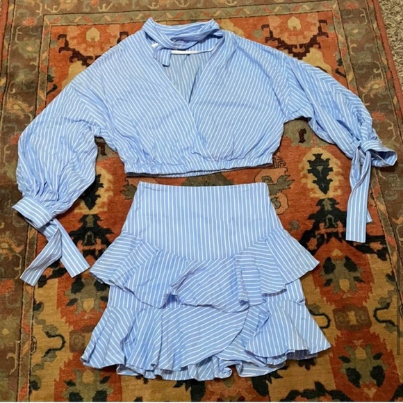 FAME AND PARTNERS X REVOLVE Harlin Set Skirt & Top Size 6 - Picture 14 of 15